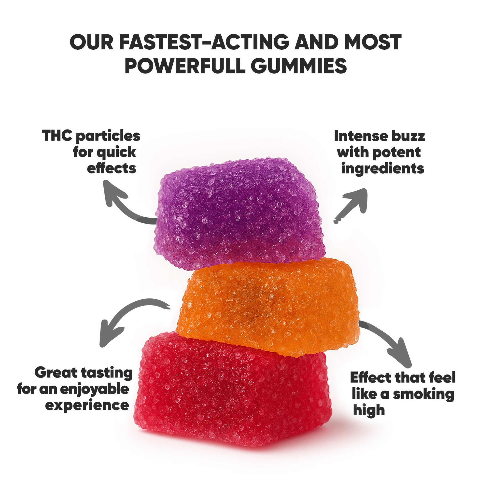 50mg D8 & THCP Gummies - Paradise Mix - Chill Plus