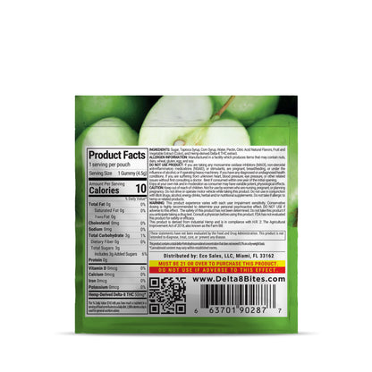 50mg Delta 8 Gummies - Green Apple - Bites