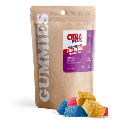 50mg Delta 8 Gummies - Tropical Mix - Chill Plus