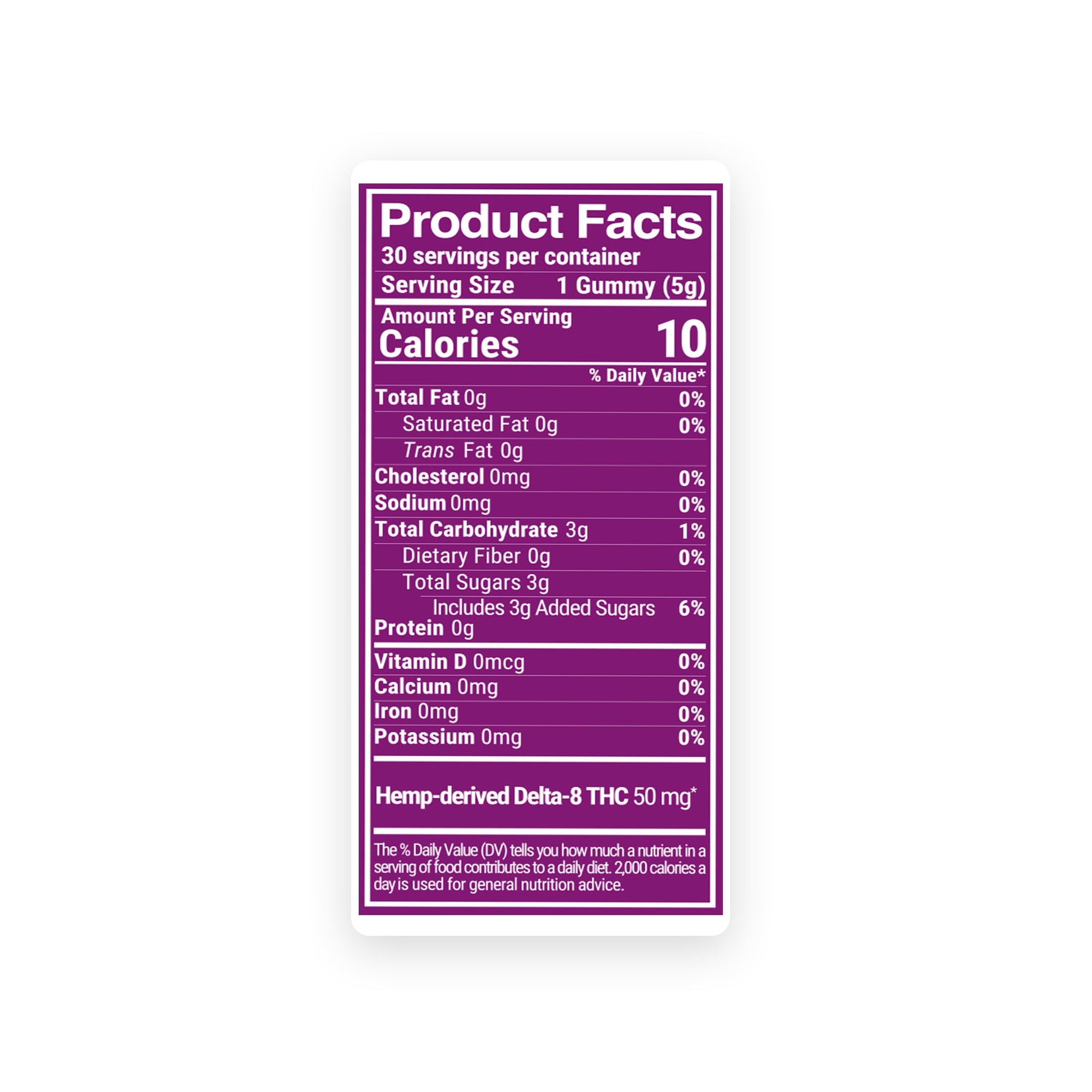 50mg Delta 8 Gummies - Tropical Mix - Chill Plus