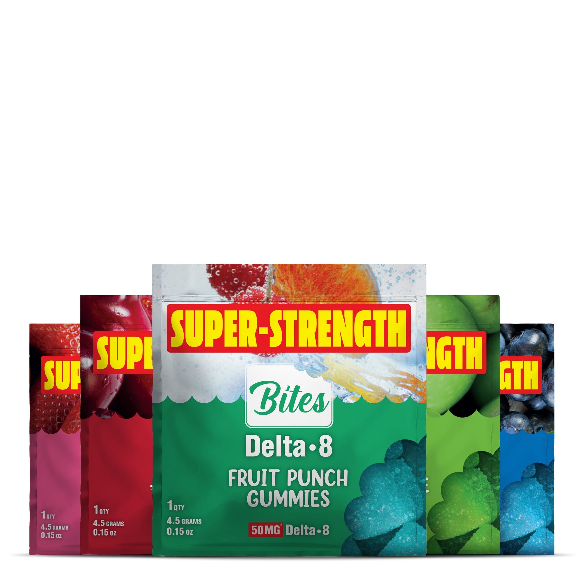 50mg Delta 8 Gummy Pouches Bundle - Bites