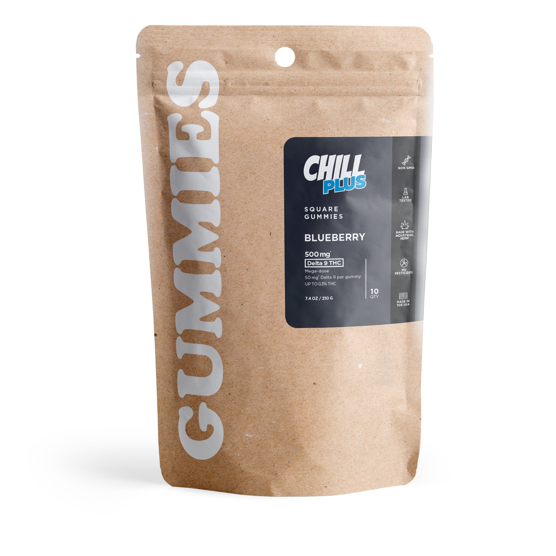 50mg Delta 9 Gummies - Blueberry - Chill Plus