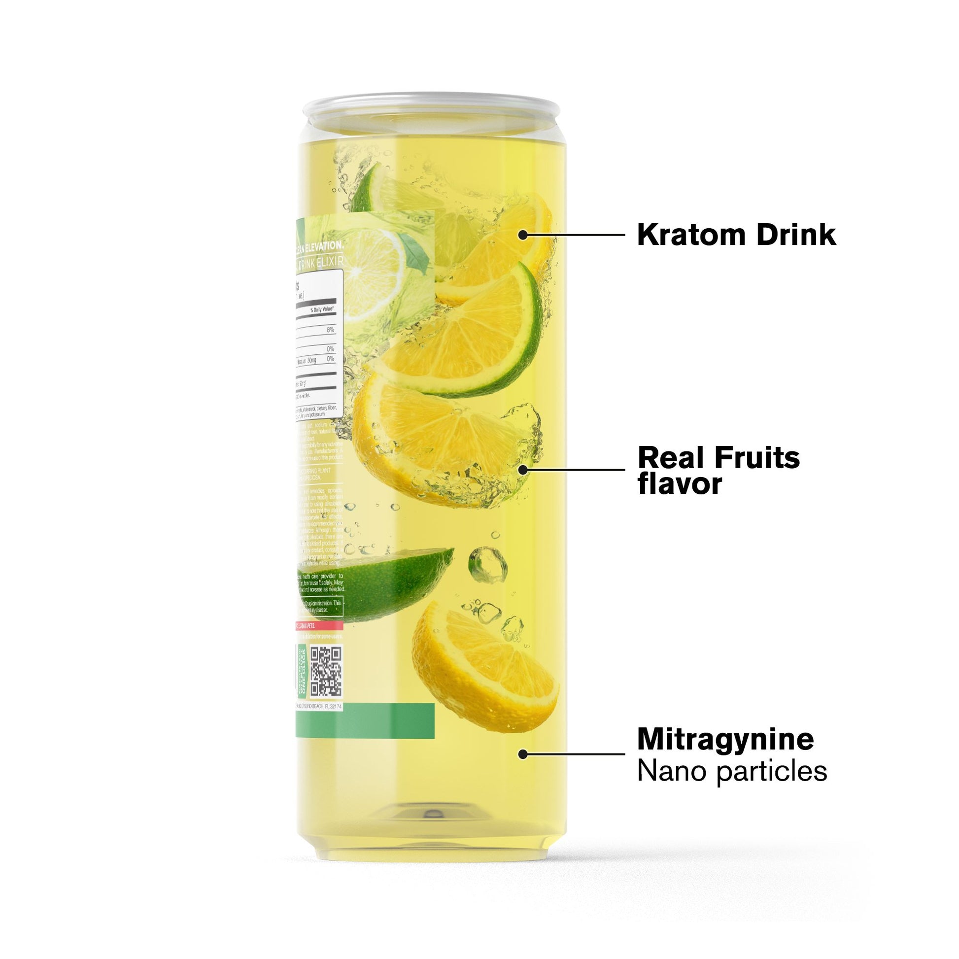 50mg Kratom Nano Electrolyte Drink - Lemon Lime - Fresh