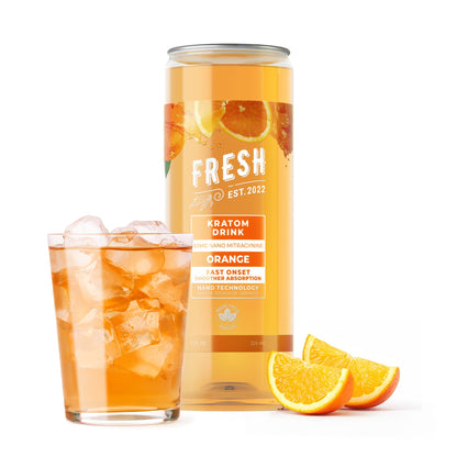 50mg Kratom Nano Electrolyte Drink - Orange - Fresh