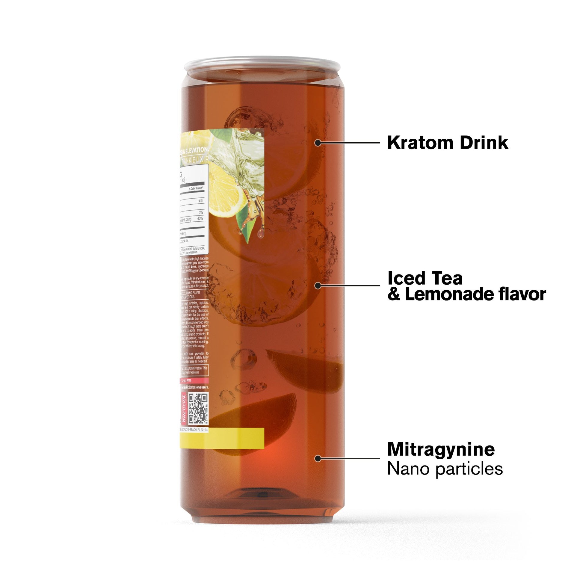 50mg Kratom Nano Iced Tea - Iced Tea & Lemonade - Fresh