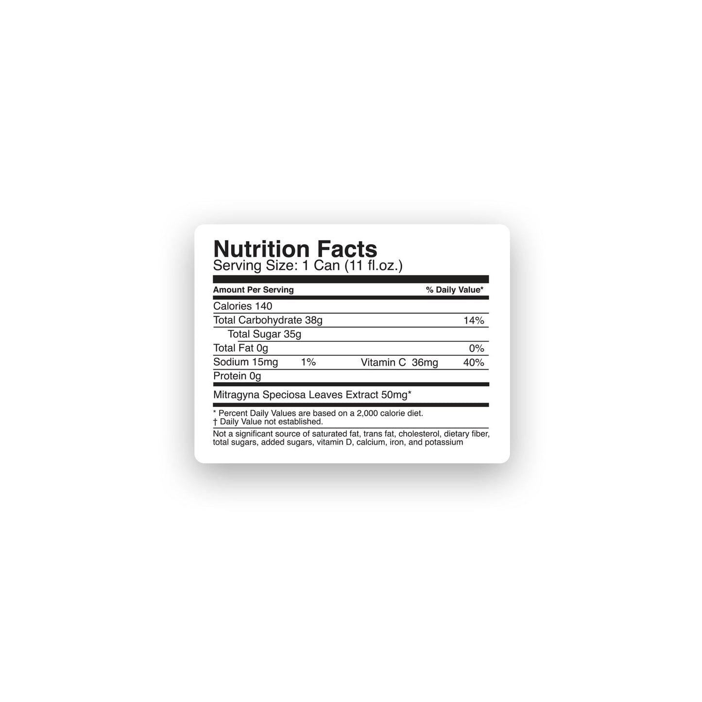 50mg Kratom Nano Iced Tea - Iced Tea & Lemonade - Fresh