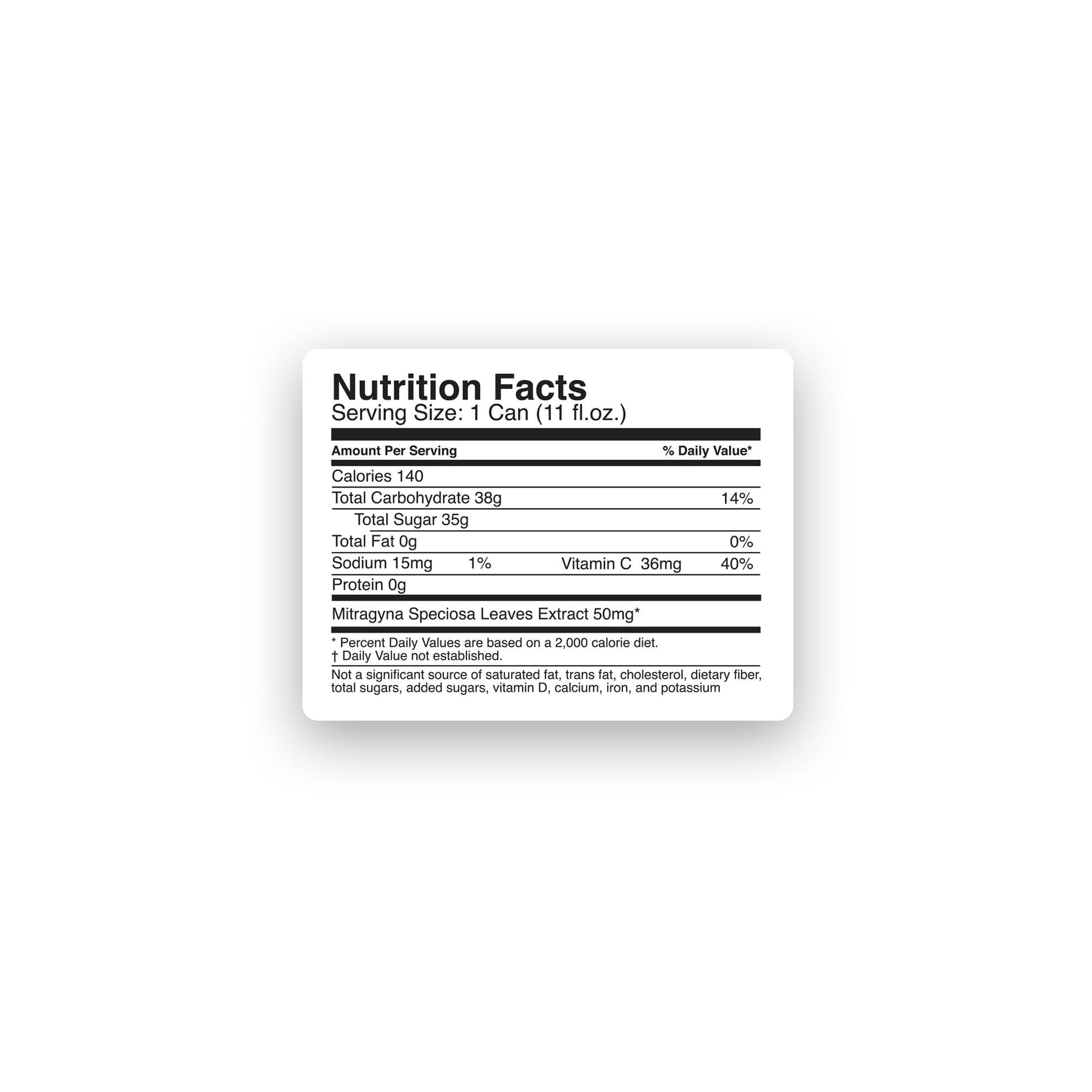 50mg Kratom Nano Iced Tea - Iced Tea & Lemonade - Fresh