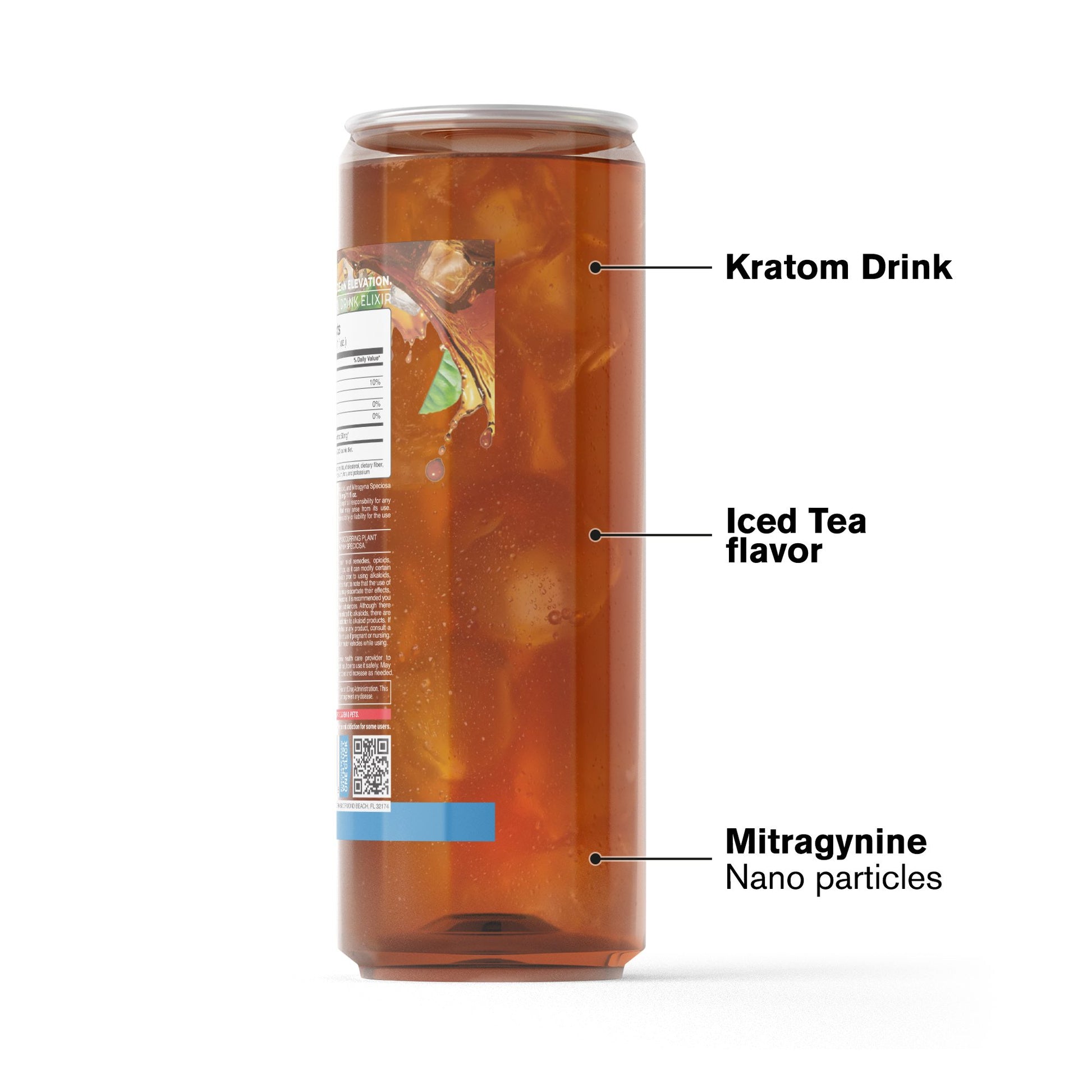 50mg Kratom Nano Iced Tea - Sweet - Fresh