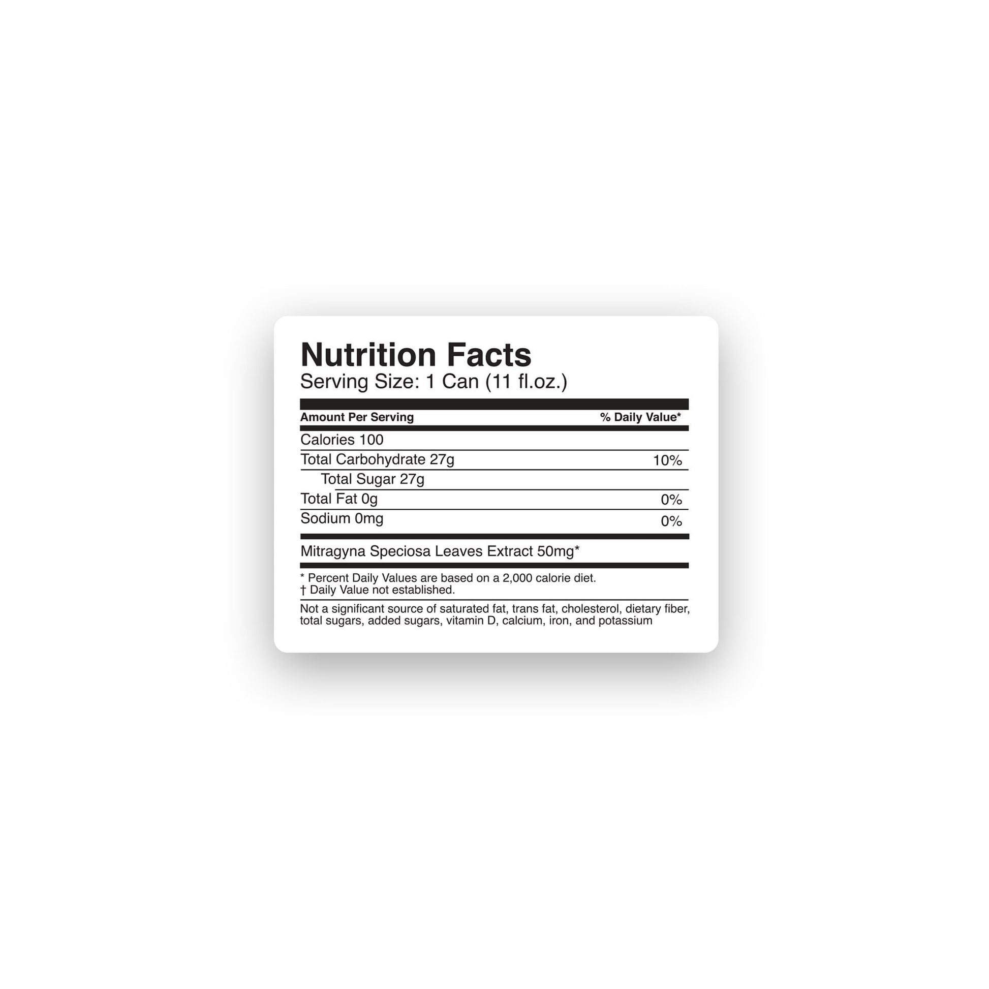 50mg Kratom Nano Iced Tea - Sweet - Fresh