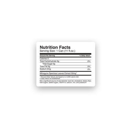 50mg Kratom Nano Iced Tea - Unsweetened - Fresh