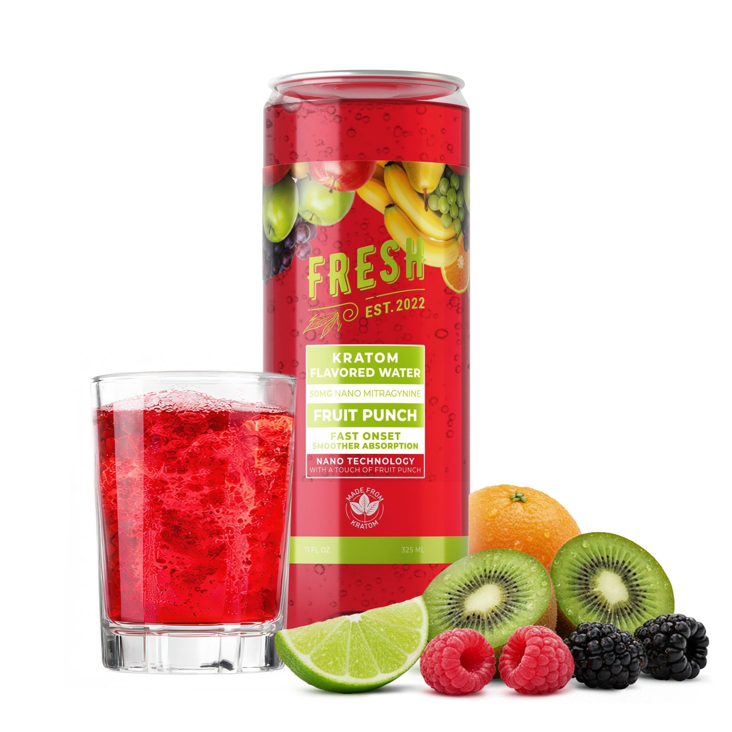 50mg Kratom Nano Juice - Fruit Punch - Fresh