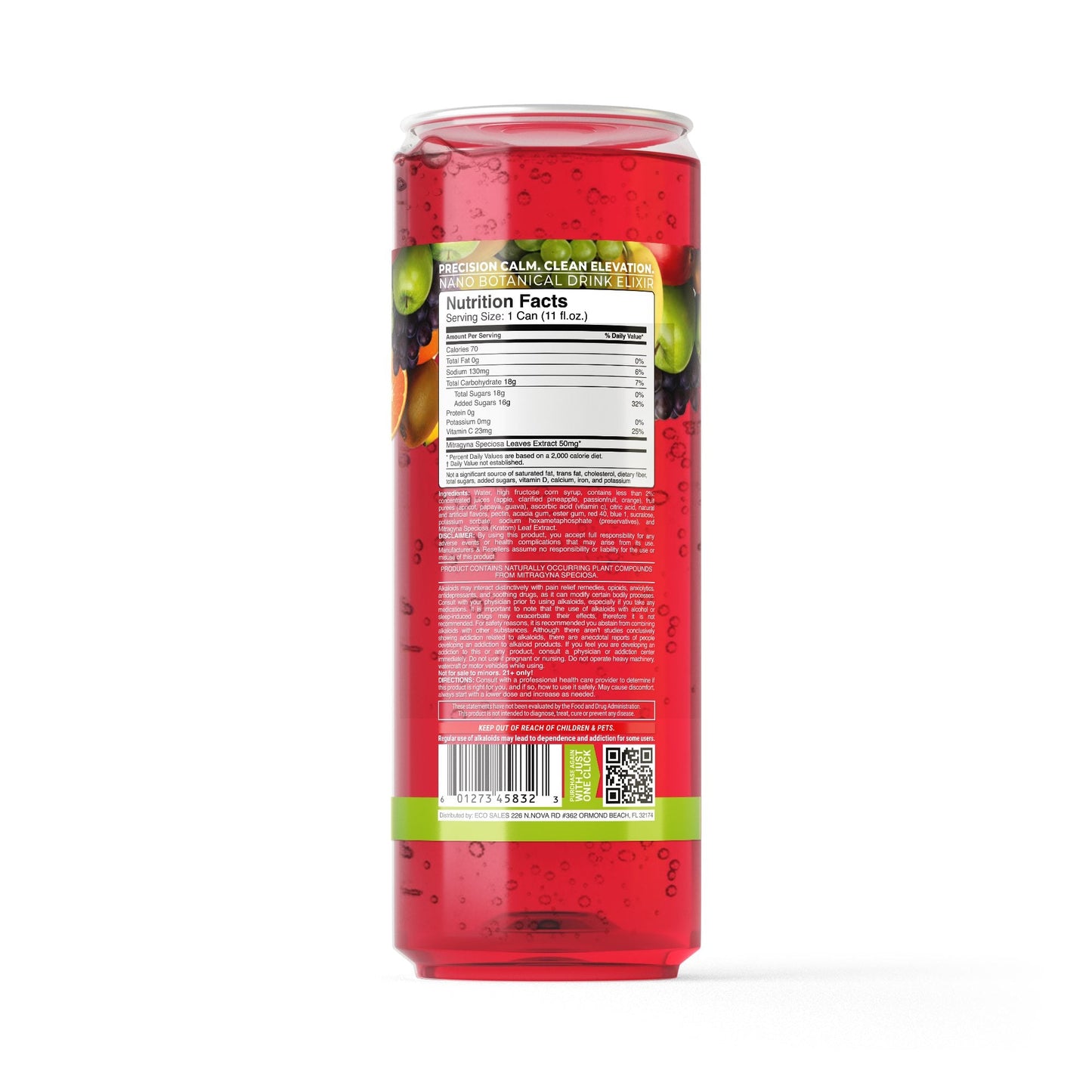 50mg Kratom Nano Juice - Fruit Punch - Fresh