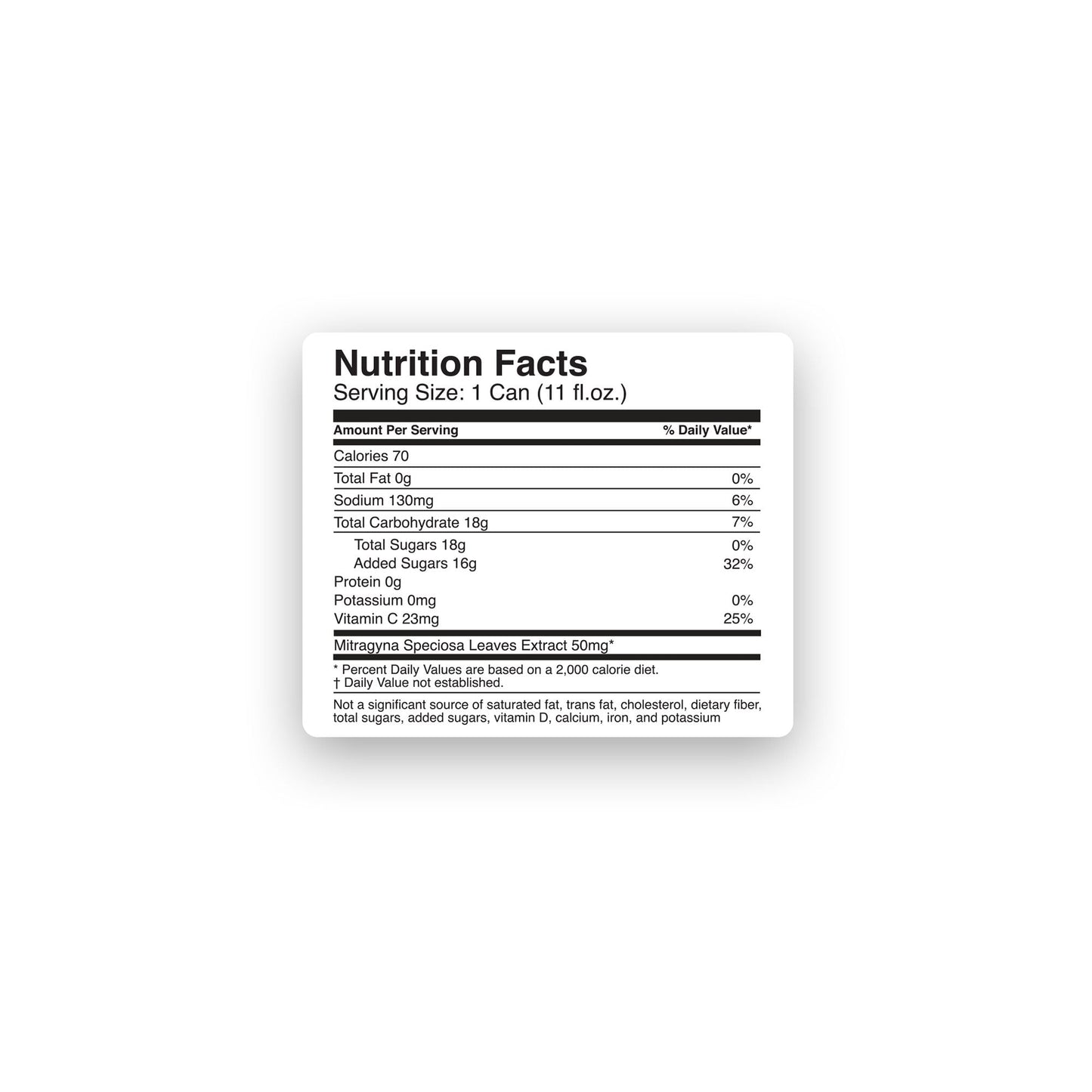 50mg Kratom Nano Juice - Fruit Punch - Fresh