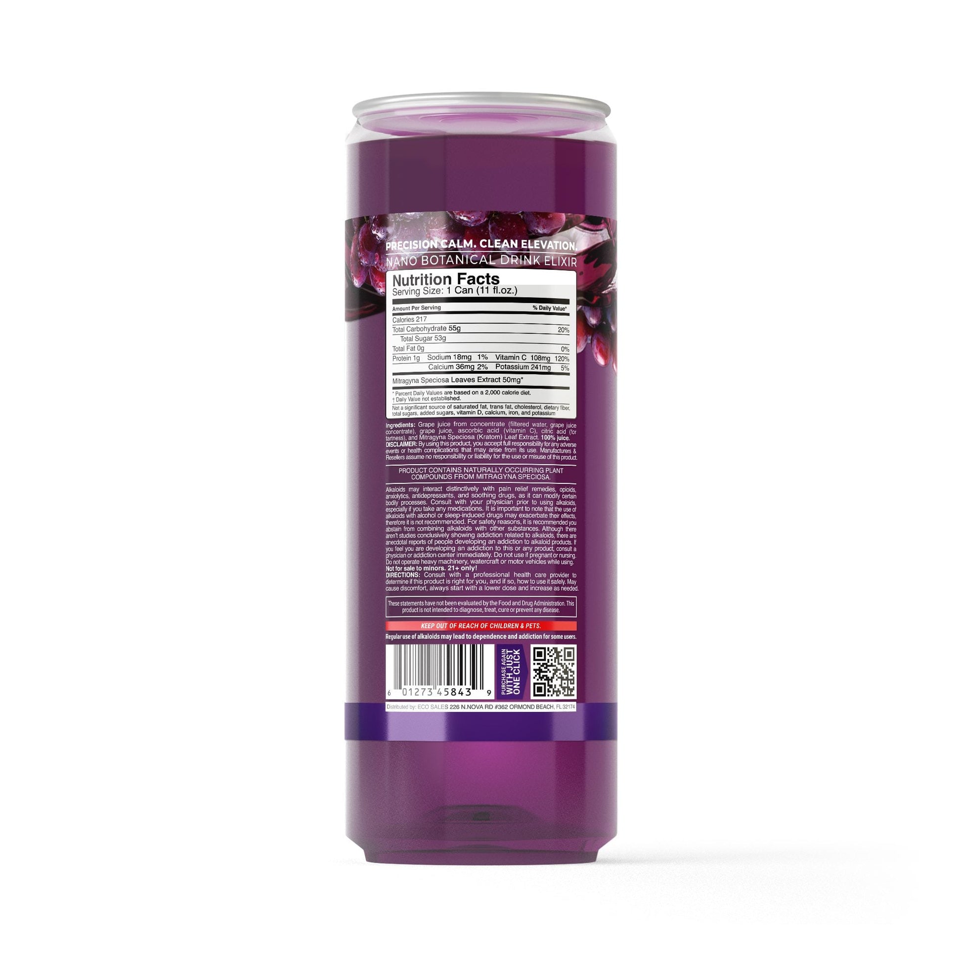50mg Kratom Nano Juice - Grape - Fresh