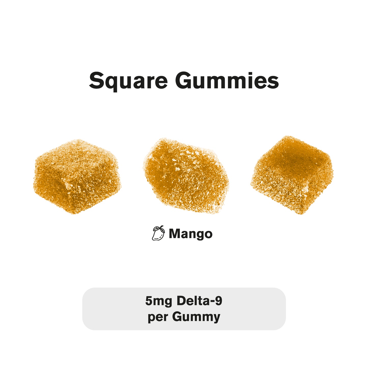 5mg Delta 9 Gummies - Mango - Chill Plus