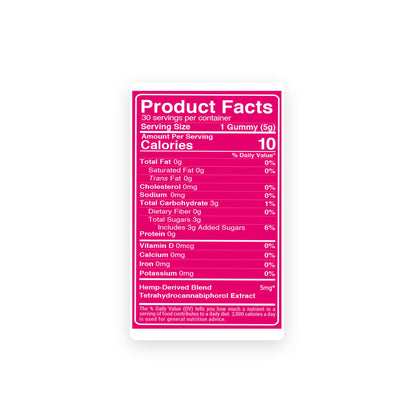 5mg THCP Gummies - Strawberry - Fresh