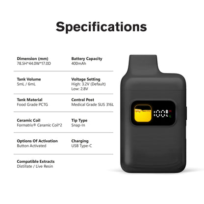 6000mg D8, THCP Vape Pen - AK47 - Hybrid - 6ml - Fresh