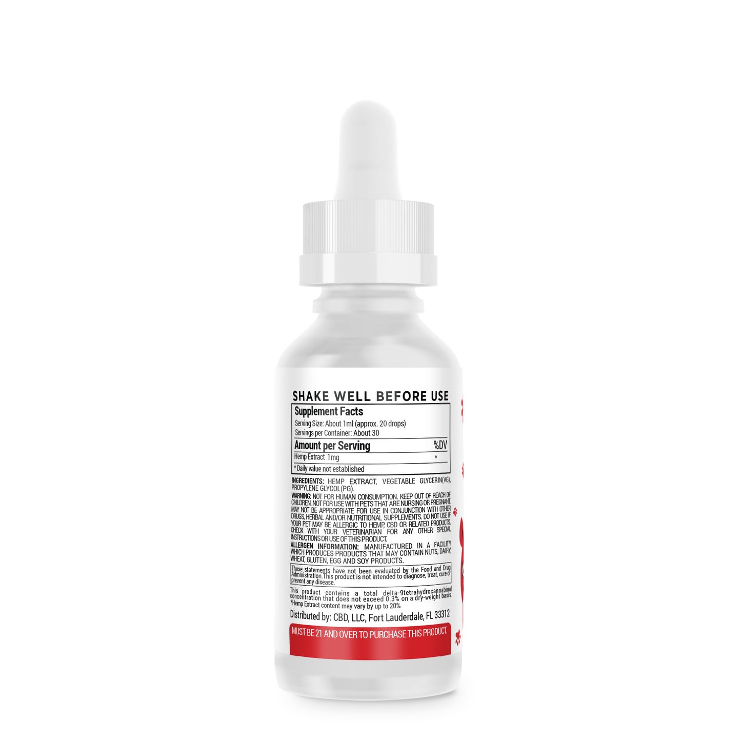 600mg CBD Pet Oils For Large Dogs - MediPets