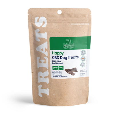 600mg CBD Pet Treats For Dogs - Beef Jerky - MediPets