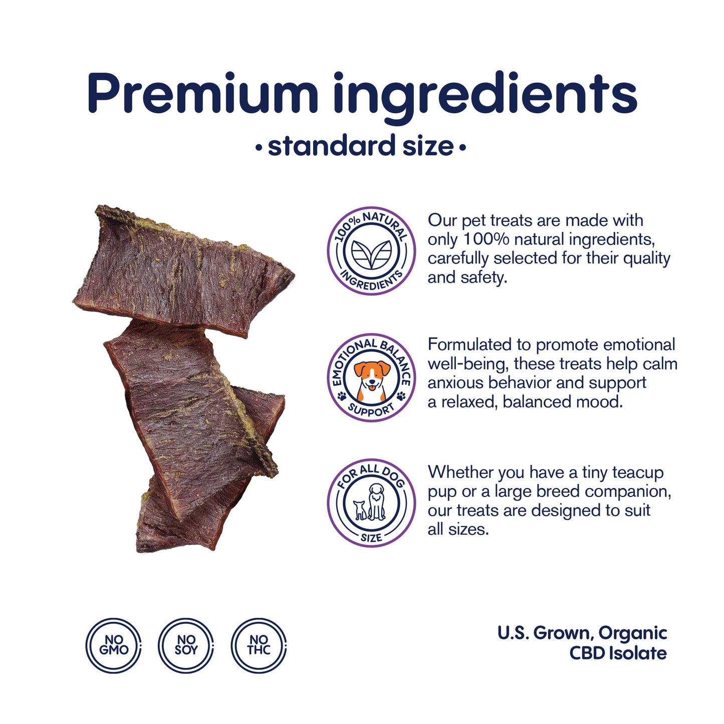 600mg CBD Pet Treats For Dogs - Beef Jerky - MediPets