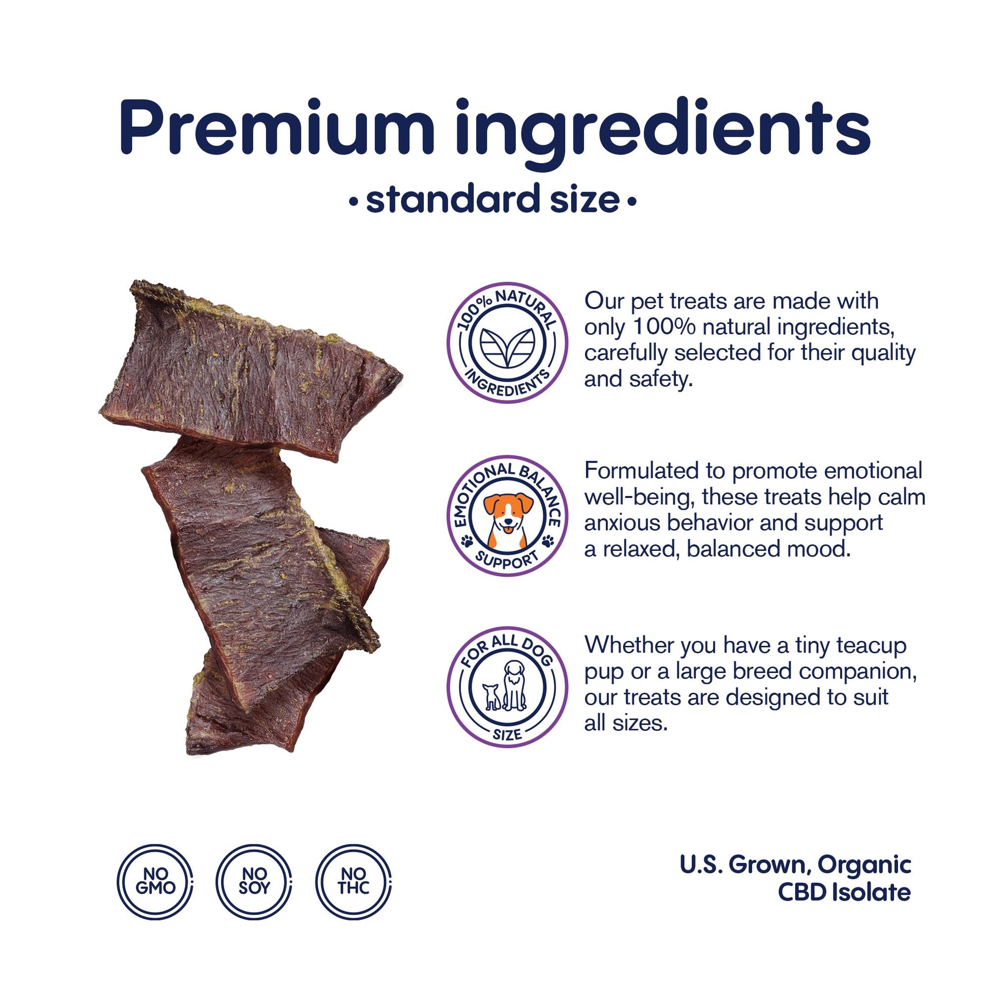 600mg CBD Pet Treats For Dogs - Beef Jerky - MediPets