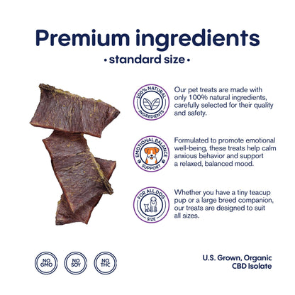 600mg CBD Pet Treats For Dogs - Beef Jerky - MediPets