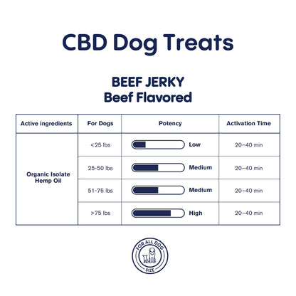 600mg CBD Pet Treats For Dogs - Beef Jerky - MediPets