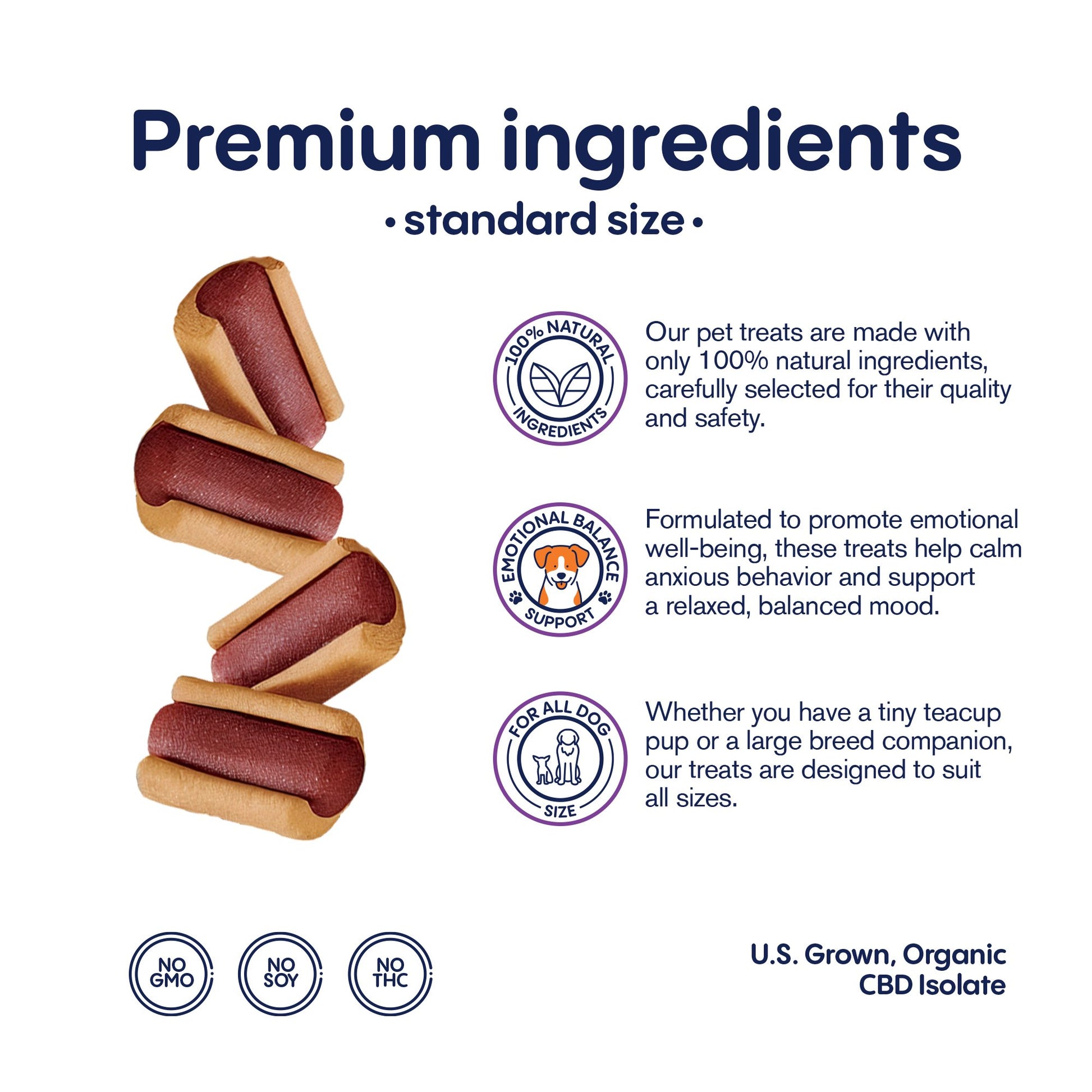 600mg CBD Pet Treats For Dogs - Mini Hot Dogs - MediPets