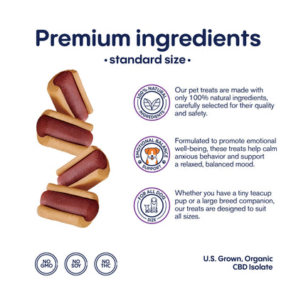 600mg CBD Pet Treats For Dogs - Mini Hot Dogs - MediPets