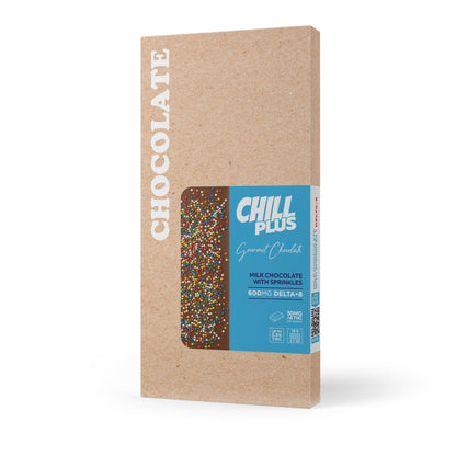 600mg Milk Chocolate & Sprinkles Bar – Delta 8 – Chill Plus