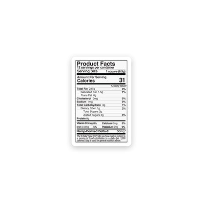 600mg White Chocolate & Caramel Bar – Delta 8 – Chill Plus