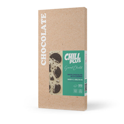 600mg White Chocolate & Cookies Bar – Delta 8 – Chill Plus