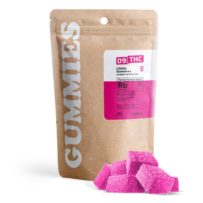 6mg Female Libido Blend Gummies - Delta 9 - Raspberry - D9 THC