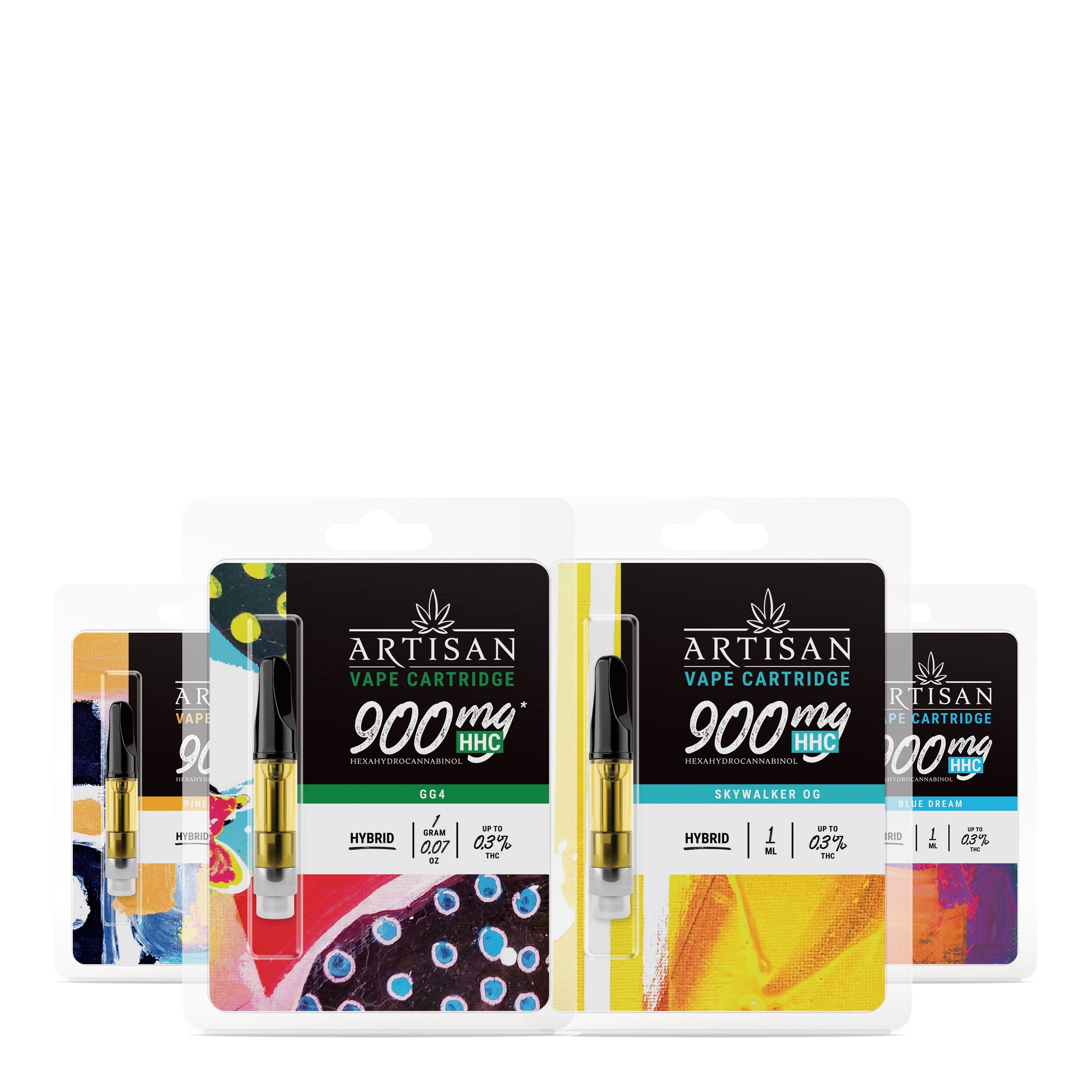 900mg HHC Vape Carts Bundle - Artisan