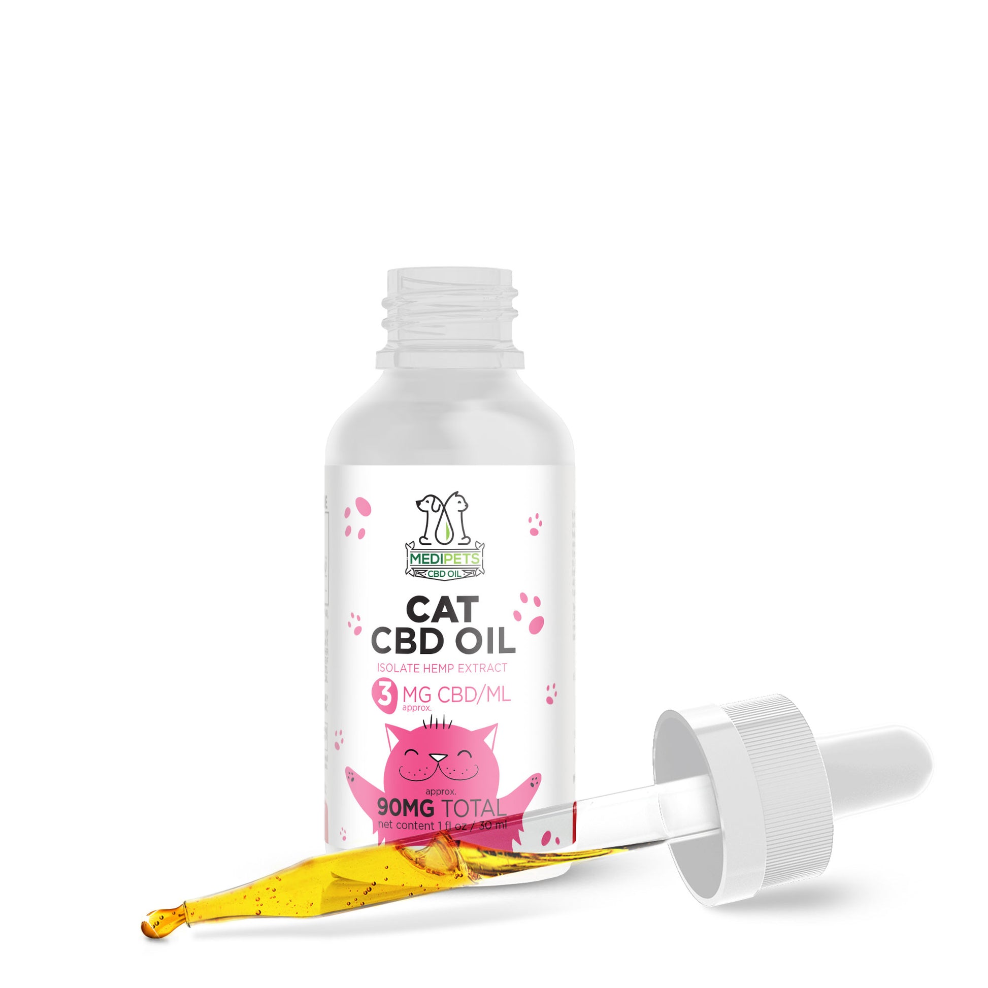 90mg CBD Pet Oils For Cats - MediPets
