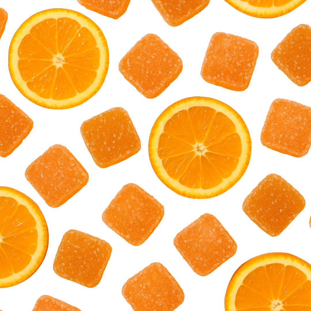 Bites Delta-8 - Orange Creamsicle Gummies / 25mg per gummy / 6 gummies per pouch / 150mg per pouch / 12 pouches in box ($5.00 per pouch)