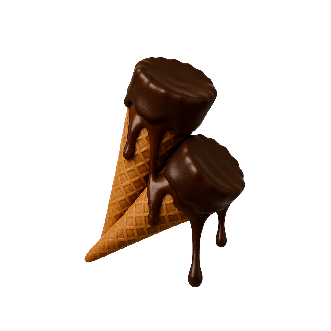 100mg Dark Chocolate Waffle Cones - D8, THCP - Chill Plus
