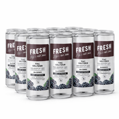 D9 Nano Black Raz THC Seltzer - 100mg - Fresh