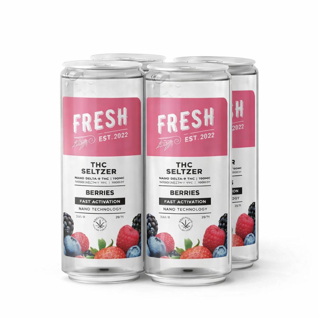 D9 Nano Berries THC Seltzer - 100mg - Fresh