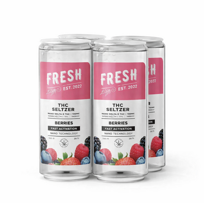 D9 Nano Berries THC Seltzer - 100mg - Fresh