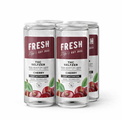 D9 Nano Cherry THC Seltzer - 100mg - Fresh