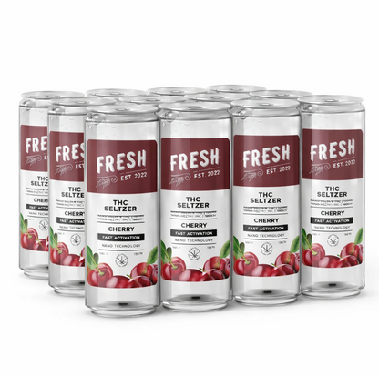 D9 Nano Cherry THC Seltzer - 100mg - Fresh