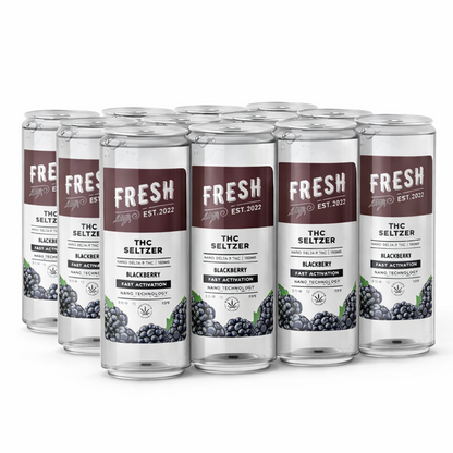 D9 Nano Blackberry THC Seltzer - 100mg - Fresh