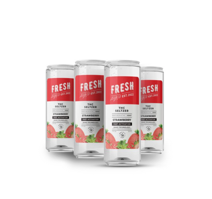 D9 Nano Strawberry THC Seltzer - 100mg - Fresh