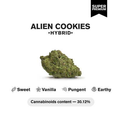 Alien Cookies Flower – Hybrid – THCA