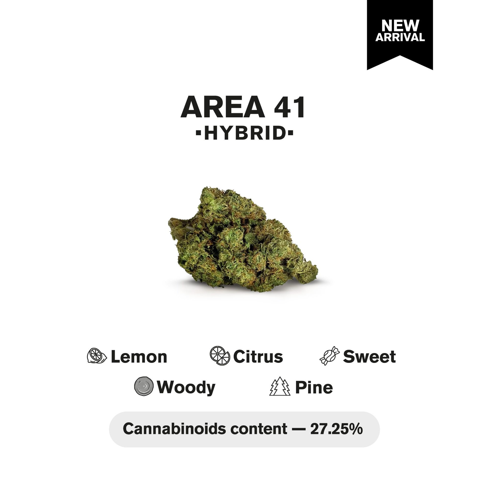 Area 41 Flower - Hybrid - THCA