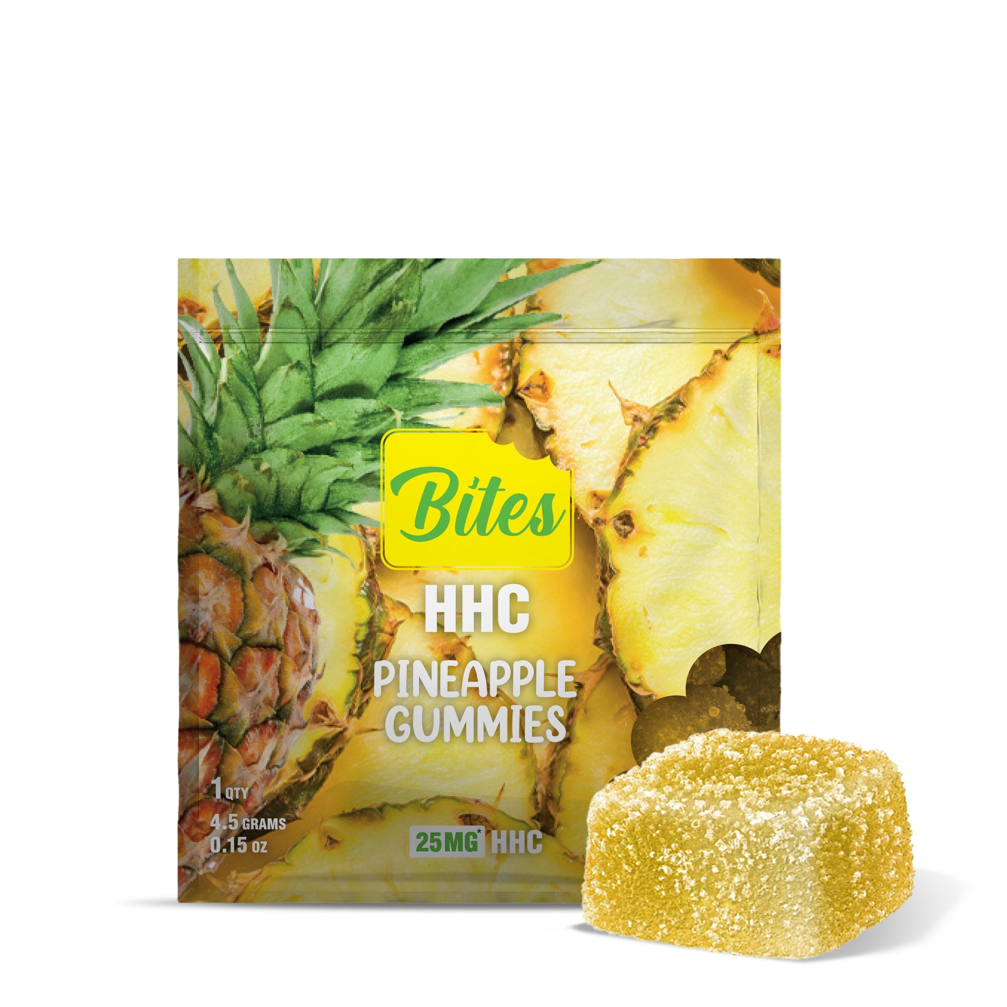 25mg HHC Gummy - Pineapple - Bites