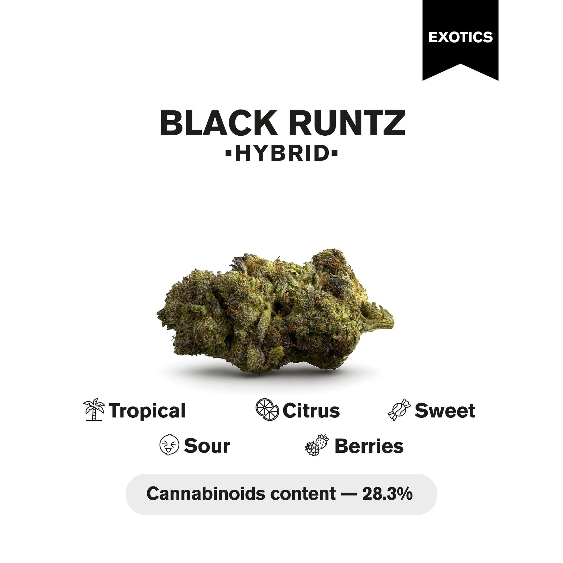 Black Runtz Flower - Hybrid - THCA