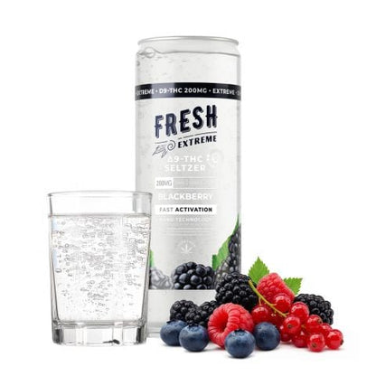 200mg Blackberry THCa Seltzer - D9 Nano - Fresh