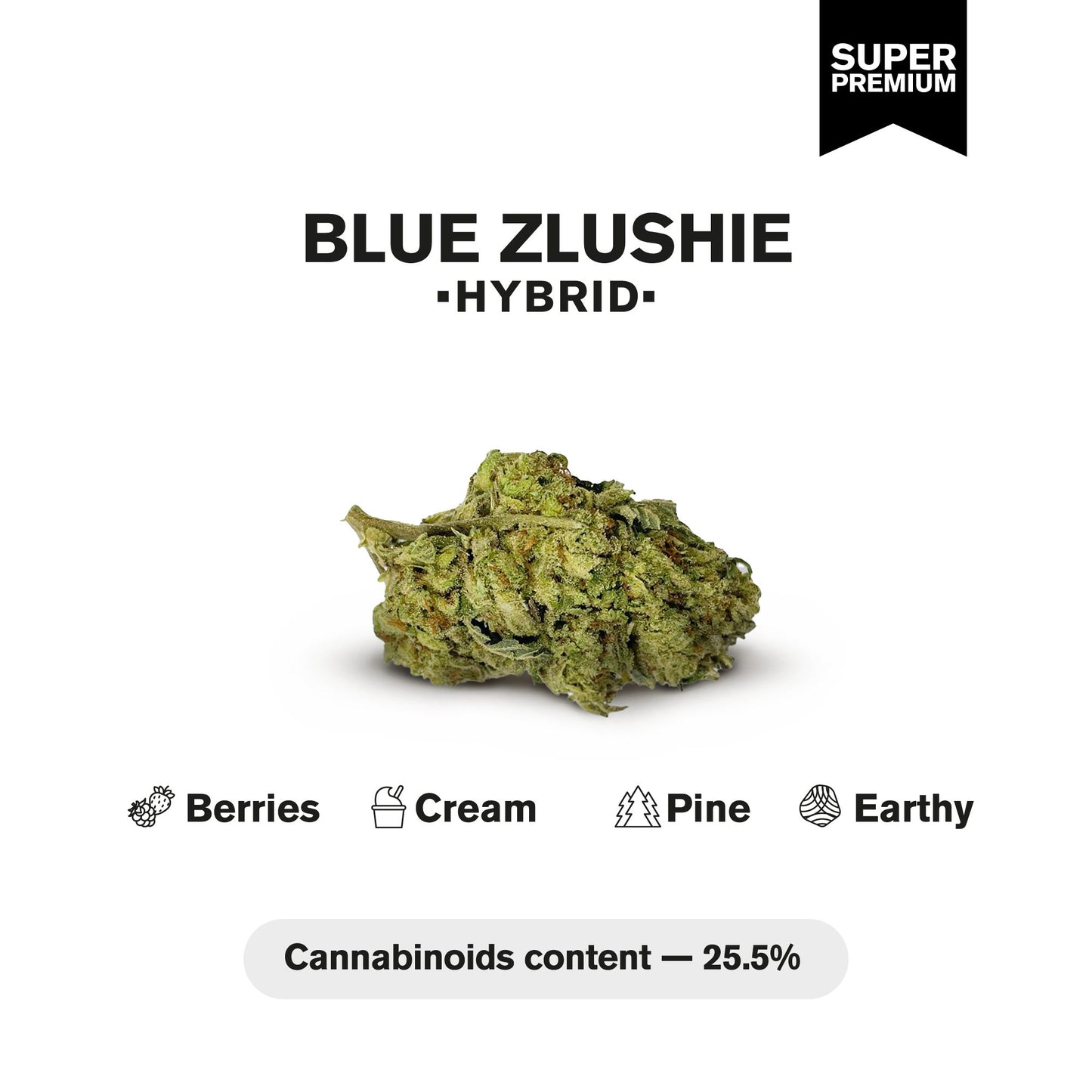 Blue Zlushie Flower – Hybrid – THCA